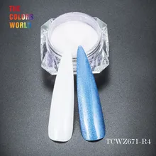 Tcwz671-r4 объемные Twinkling diamond светло-фиолетовый цвет перламутровый порошок Цветовой сдвиг Магия для ногтей или другие