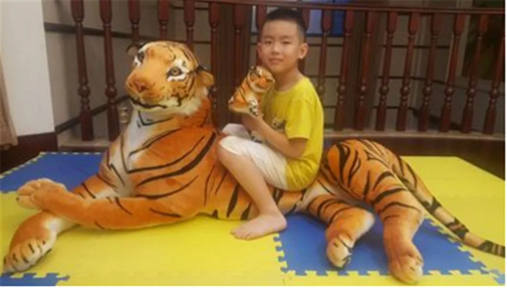 Huge Stuffed Soft Plush Large Domineering High Emulational Animal Tiger Toy9