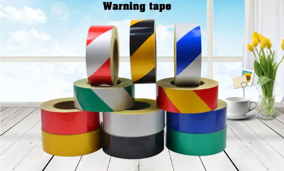 45meters, Width 10cm Low reflective traffic warning color adhesive tape, safety equipment warning tape with glue, 45meters, Width 10cm Low reflective traffic warning color adhesive tape, safety equipment warning tape with glue,