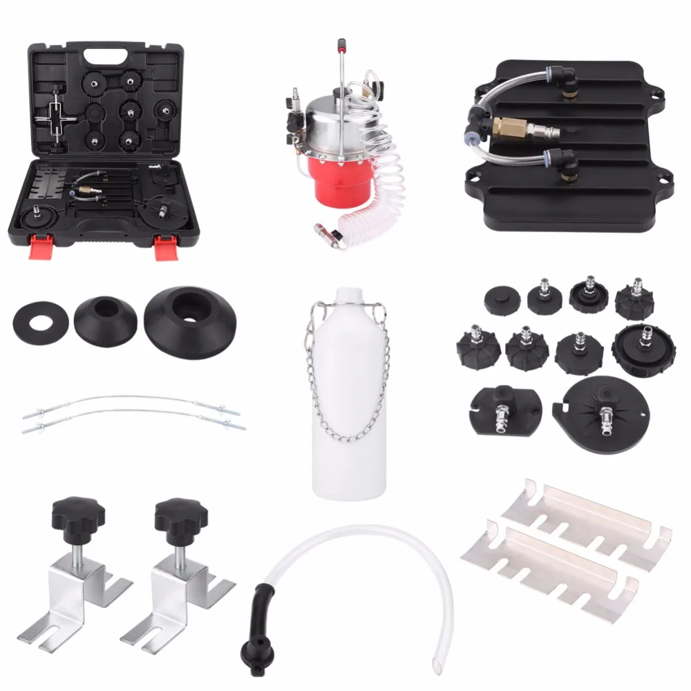 

Oversea 1 Set Pneumatic Air Pressure Bleeder Tool Kit Professional Brake Bleed Set Brake Bleeder Tools