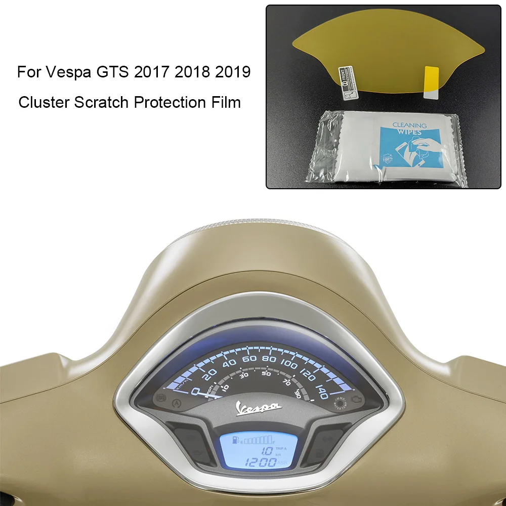 Speedo Instrument/Protecteur d'écran Anti-reflet pour Vespa GTS 2017-2018 Clair