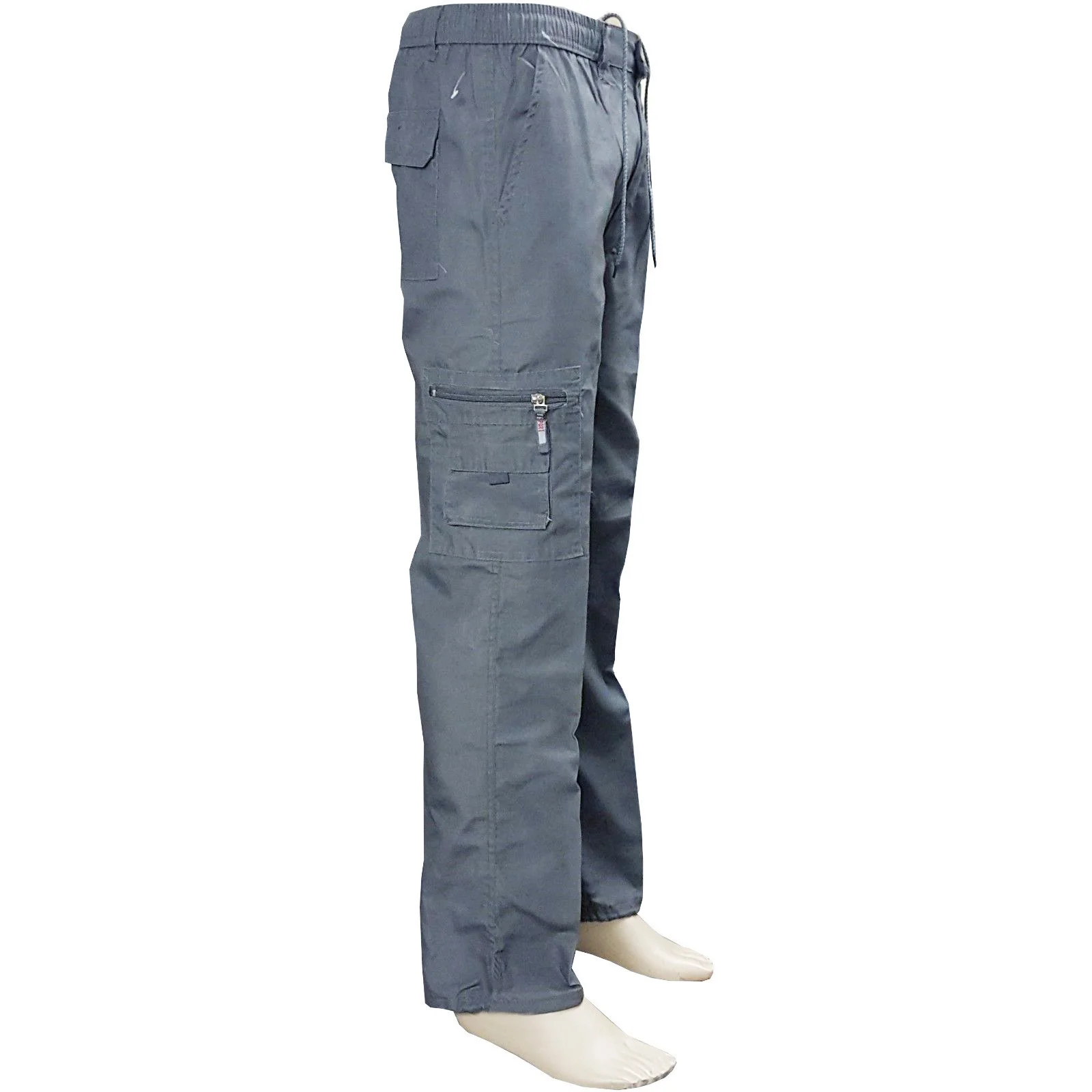 Тактические Мужские штаны, камуфляжные, для бега, повседневные, размера плюс, хлопковые брюки, много карманов, Военный стиль, Армейский Камуфляж, мужские брюки-карго - Цвет: Серый