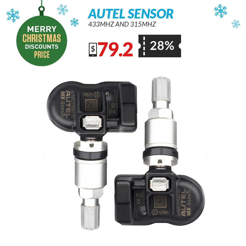 Autel Sensor TPMS 433MHZ 315MHZ 2in1 TPMS Sensor Tire Pressure