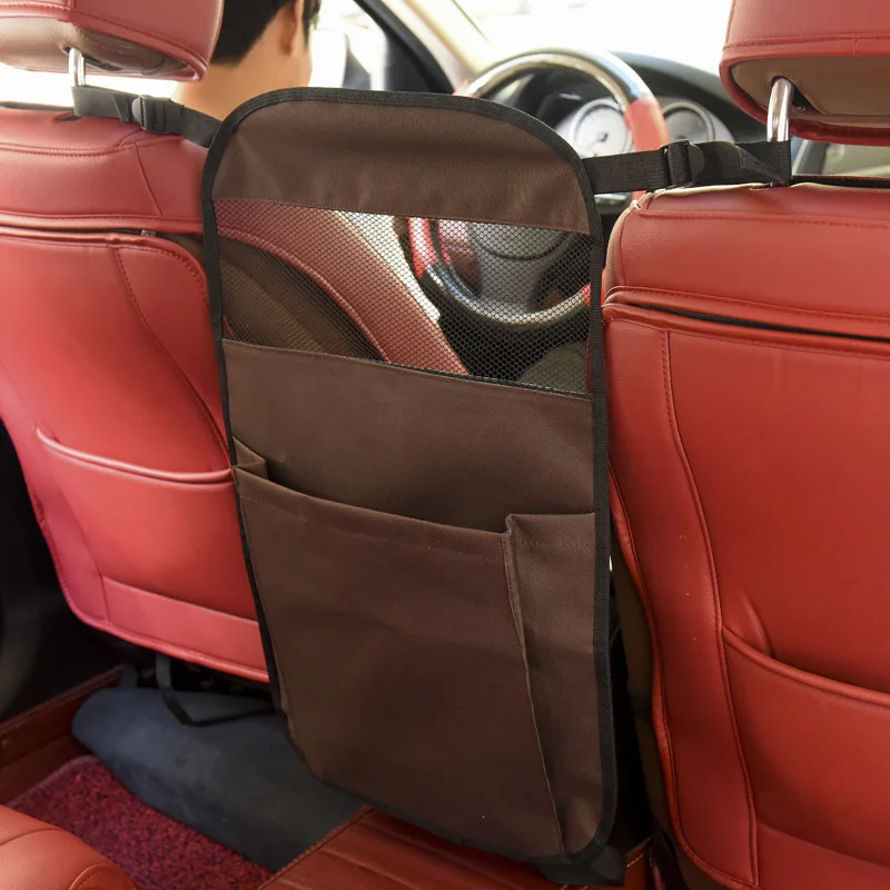 Универсальная автомобильная сумка для хранения среднего сиденья Оксфорд Авто Карманный держатель сумка мульти безопасный сетчатый+ подвесная сумка-Органайзер