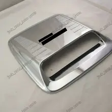  Silver ABS CHROME HOOD SCOOP AIR FLOW VENT COVER FOR TOYOTA HILUX VIGO CHAMP MK7 2012 2013 2014 