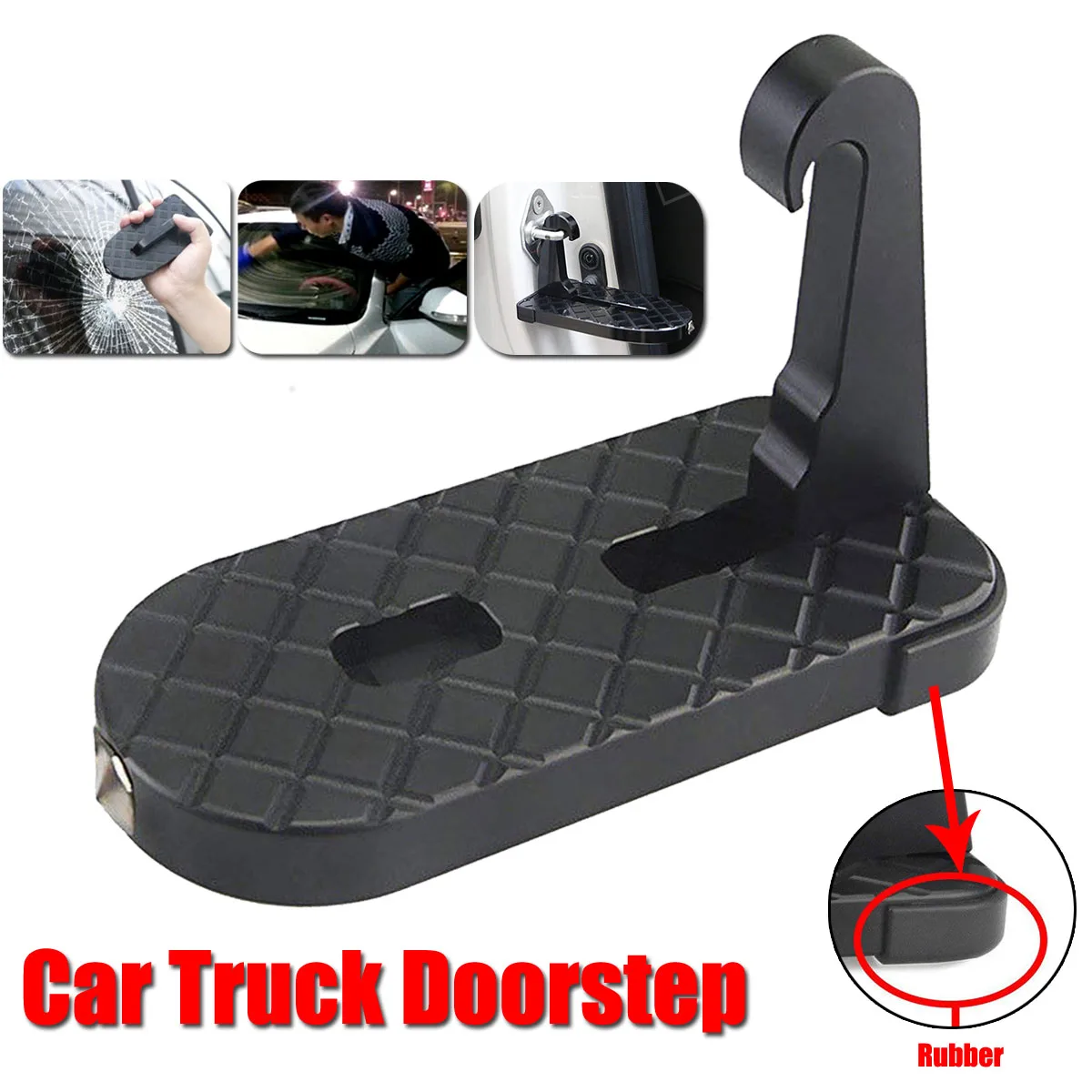 Online Plegable vehículo azotea Roof Rack asistencia Swift la puerta enganchado en coche SUV 4X4 Slam cierre puerta martillo de la seguridad