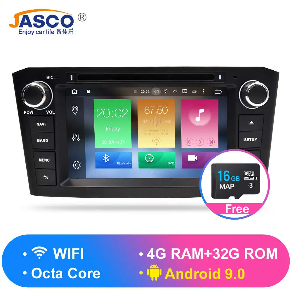 Discount RAM Android 9.1 9.0 Car DVD Stereo Multimedia Headunit For Toyota Avensis/T25 2003-2008 Auto Radio GPS Navigation Video Audio 1