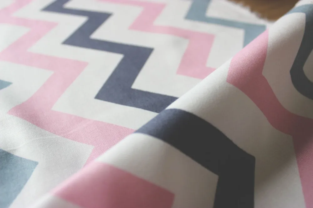 new arrived pink wave extra wide bedding fabric 235cm home textile