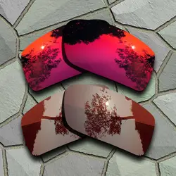 Фиолетовый красный и бронзовый, коричневый солнцезащитные очки поляризованные Сменные линзы для Окли гаскан