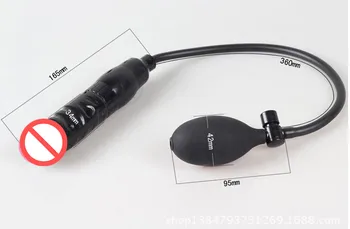 Latest Female Manustupration Product Inflatable Dildo Anal Butt Plug Anus Bondage Dilator BDSM Adult Sex Toy 4