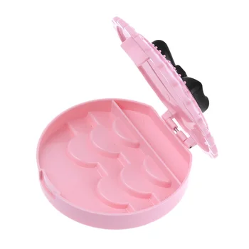 

1 Pc Mini Cute Bow False Eyelashes Storage Box Makeup Cosmetic Case Organizer Make Up Beauty Tools