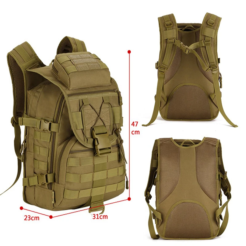 Military Tactical Backpack Camouflage Bag Outdoor Sports Army Camouflage Nylon Backpack Bag Big