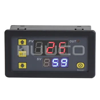 

Relay Module DC 24V Multifunction Controller Cycle Timer Delay Time Switch Digital Dual display Relay Module 0~999 hr/min/sec