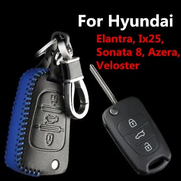 Автомобильный чехол для ключей hyundai для складного ключа для hyundai Elantra IX25 Sontana 8 Azera Veloster key