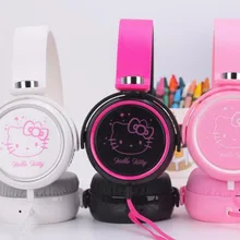 Новые Мультяшные милые наушники hello kitty, гарнитура для мобильного телефона, MP3/MP4, для iphone, samsung, xiaomi, гарнитура