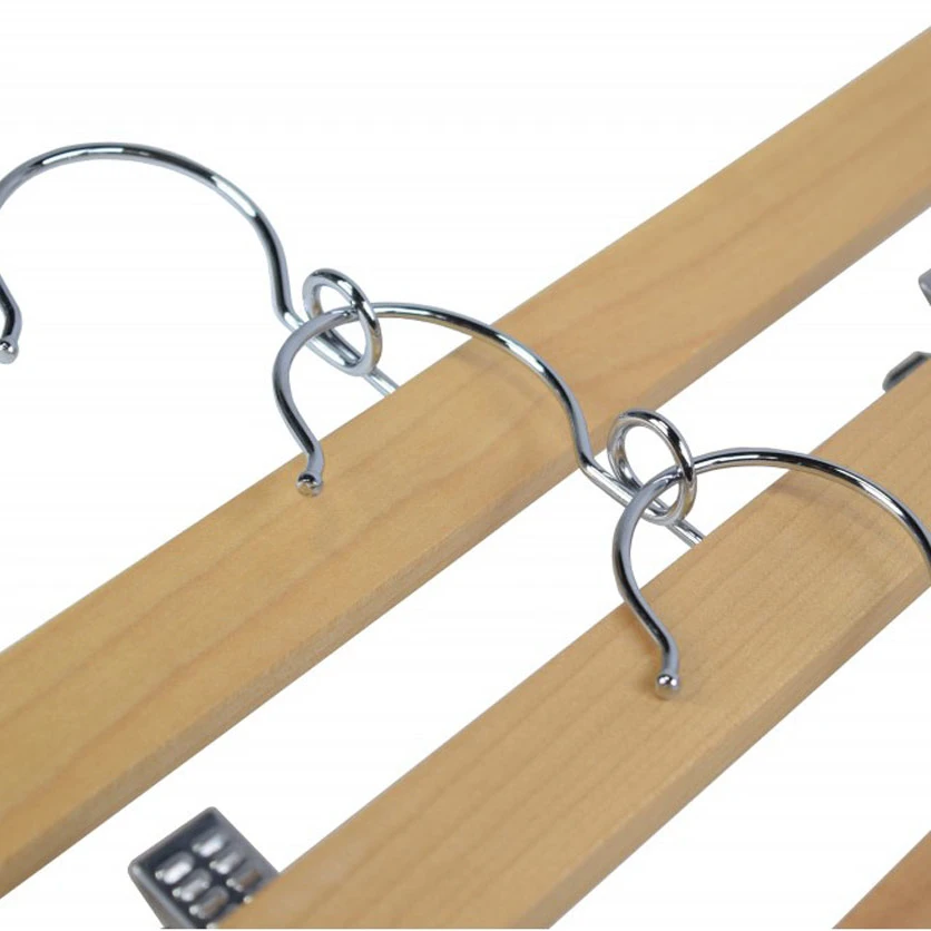 Proman Products Kascade Wooden Straight Hanger With Hook - Natural (3)