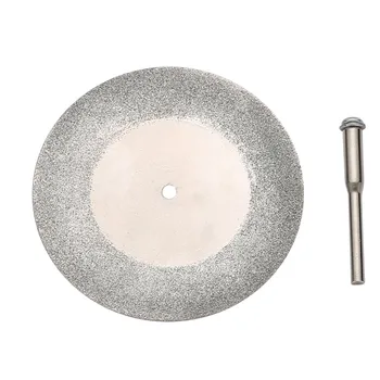 

10 pcs 60mm Diamond Coated Rotary Cutting Discs Blades for Jewelry Dremel Tools With 3mm Connecting rod