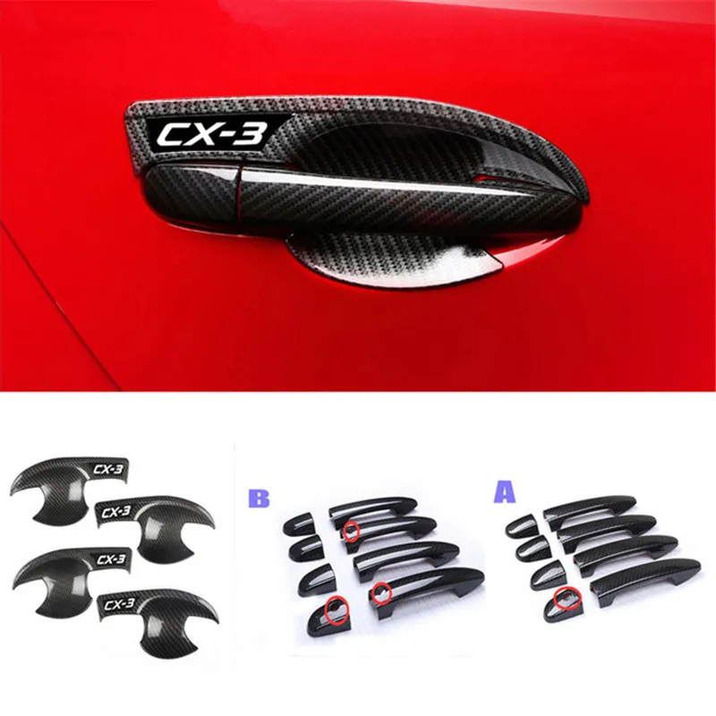 

car-styling Outside handle the outer door bowl decoration Car Accessories For Mazda CX-3 CX3 2016 2017 2018