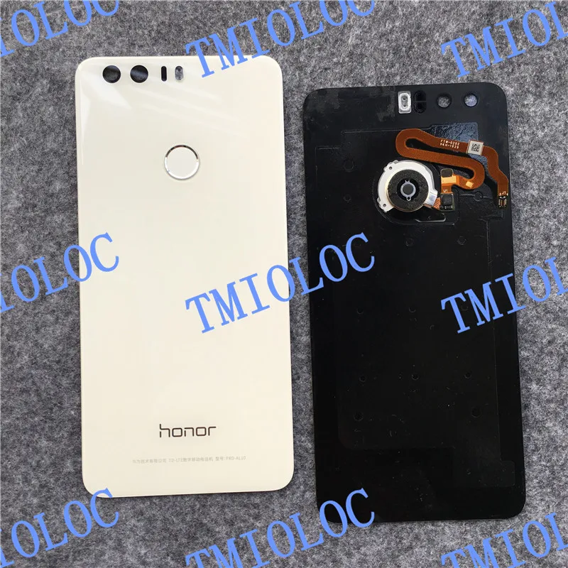 3D стеклянный чехол для huawei Honor 8, заднее стекло, крышка батареи, корпус с наклейкой, запасные части