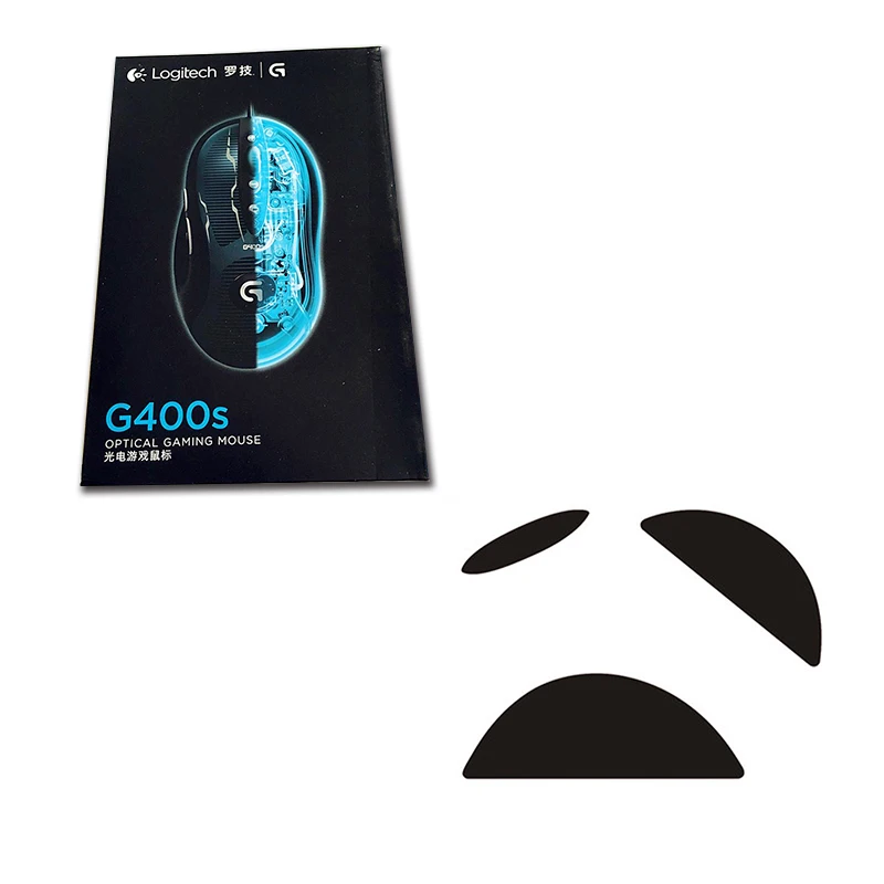 One set for Logitech G400s gaming mouse with retailed package and Logitech G400s mouse feet