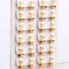 LUXUKISSKIDS 12pcs/lot Small Hoop Earring Mujer Party Gold Color Stainless Steel Brinco Ear Hoop Sets Wedding Jewelry-303802 2