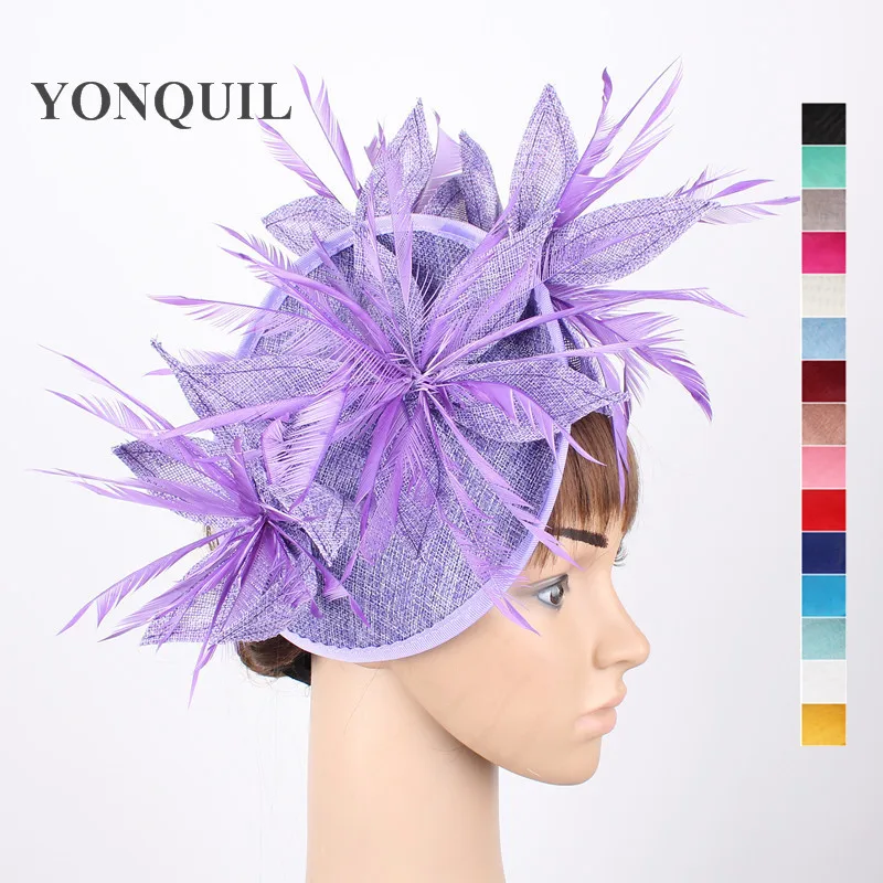 Buy Imitation sinamay Lavender hair fascinators sposa