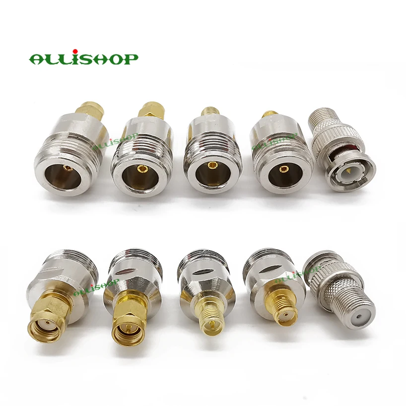 Sma do Adaptador de Allishop Sma para n Sma para Bnc Sma para Tnc Conector Conectores Coaxiais Macho Fêmea m - f 20 Kit rp rf 6 High Quality Renovação da Casa