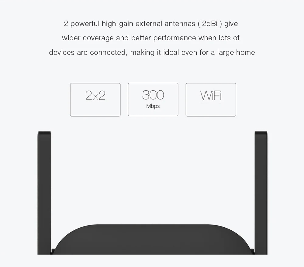Xiao mi WiFi усилитель Pro 300 Мбит/с Amplificador Wi-Fi повторитель Wi-Fi сигнал крышка расширитель повторитель 2,4G mi беспроводной черный маршрутизатор
