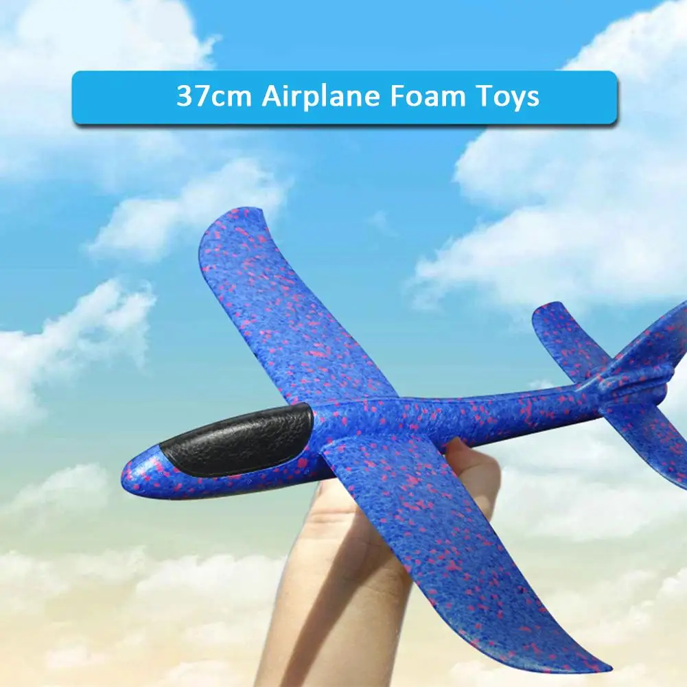 37 см ручной Gooi Flying Zweefvliegtuig Planes Foam Vliegtuigen EPP Slip modelvliegtuigen Party Game Kinderen foam plastic vliegtu| |