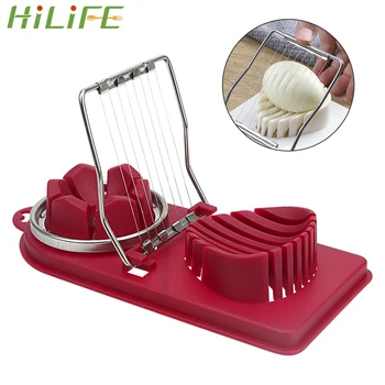 

HILIFE Egg Slicer Gadgets Food Divider Slicing Wire Stainless Steel Cooking Tools Kitchen Tools Egg Cutter Split Device 2 in 1