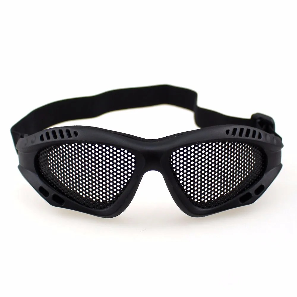 Тактические походные страйкбол очки прокладка универсальная черная металлическая сетка линзы спортивные очки оптика эластичная повязка на голову
