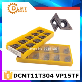 

20Pcs DCMT11T304 VP15TF DCMT11T308 VP15TF Internal Turning Tools Carbide inserts Cutting Tool CNC Tools Lathe tools Lathe cutter
