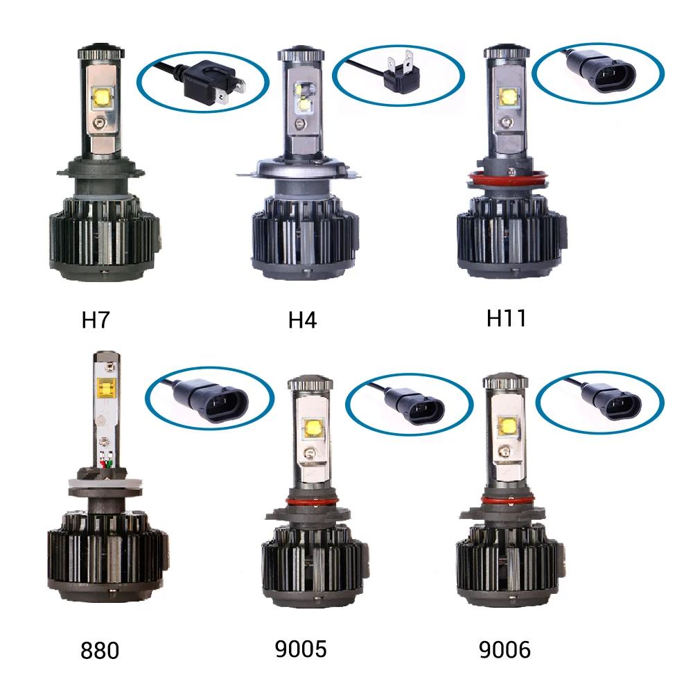 TC X 1 пара диодные лампы для авто led H4 H7 HB3 HB4 9005 9006 880 H27 H11 линзы с обманкой 12В Н7 КИА