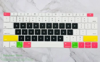 

For 2018 macbook air 13" 13.3 A1932 With Touch ID English US Silicone keyboard Cover Protector Macbook Air13 A 1932 touchbar