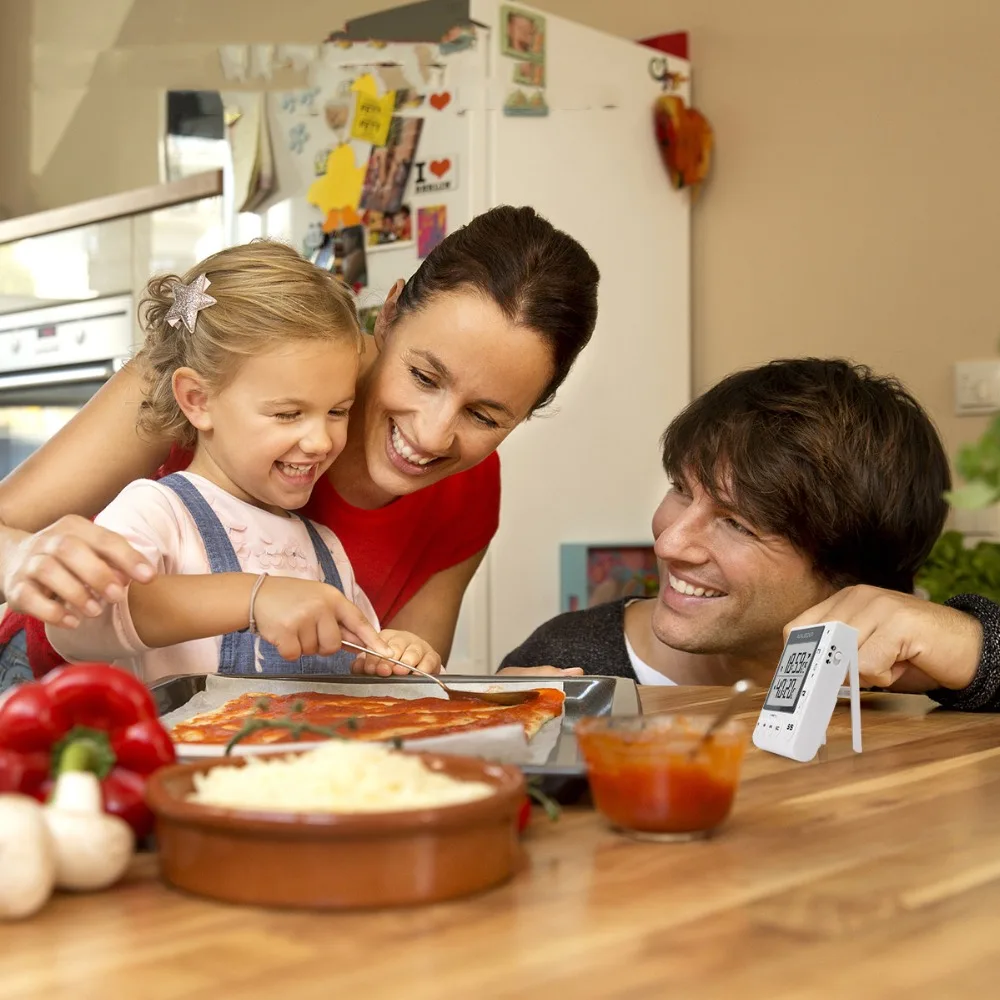 Digital Kitchen Timer Cooking Timers  timer kitchen digital timer alarm timer countdown timer kitchen timer for kids 2-channel flashing kitchen timer Indoor temperature and humidity meter6_
