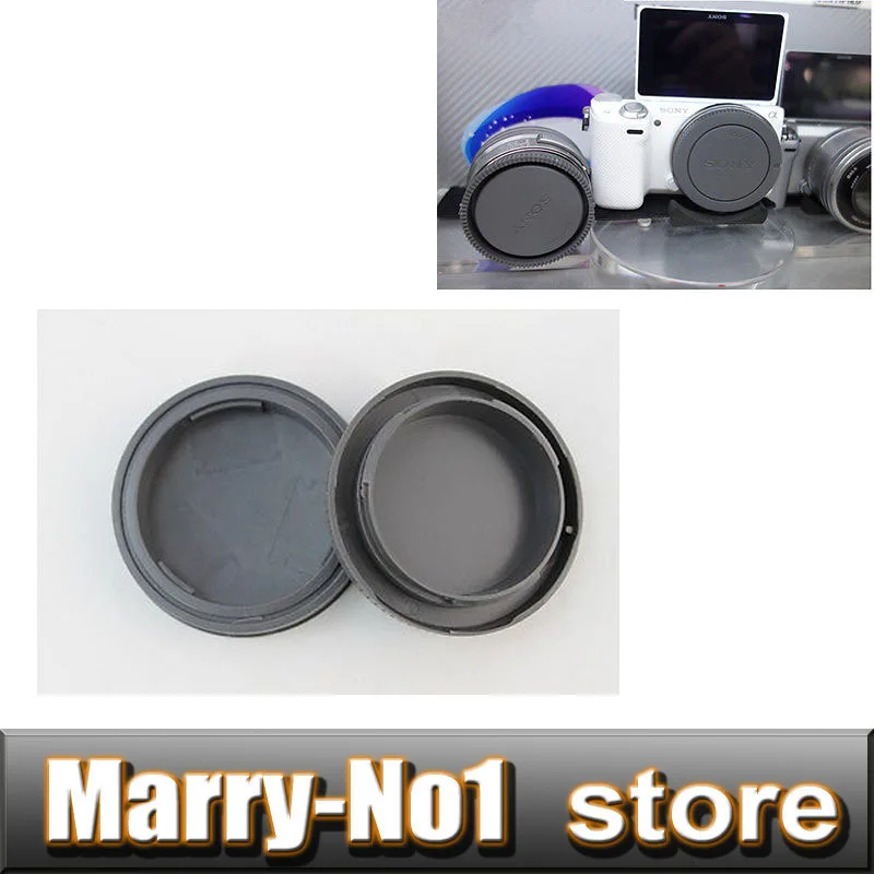 

2set Lens Caps Lens Rear Caps + Camera body cap covers for E-Mount NEX-3 NEX-5 A6300 A6000 A5100 A6400 DSLR DSLR cameras