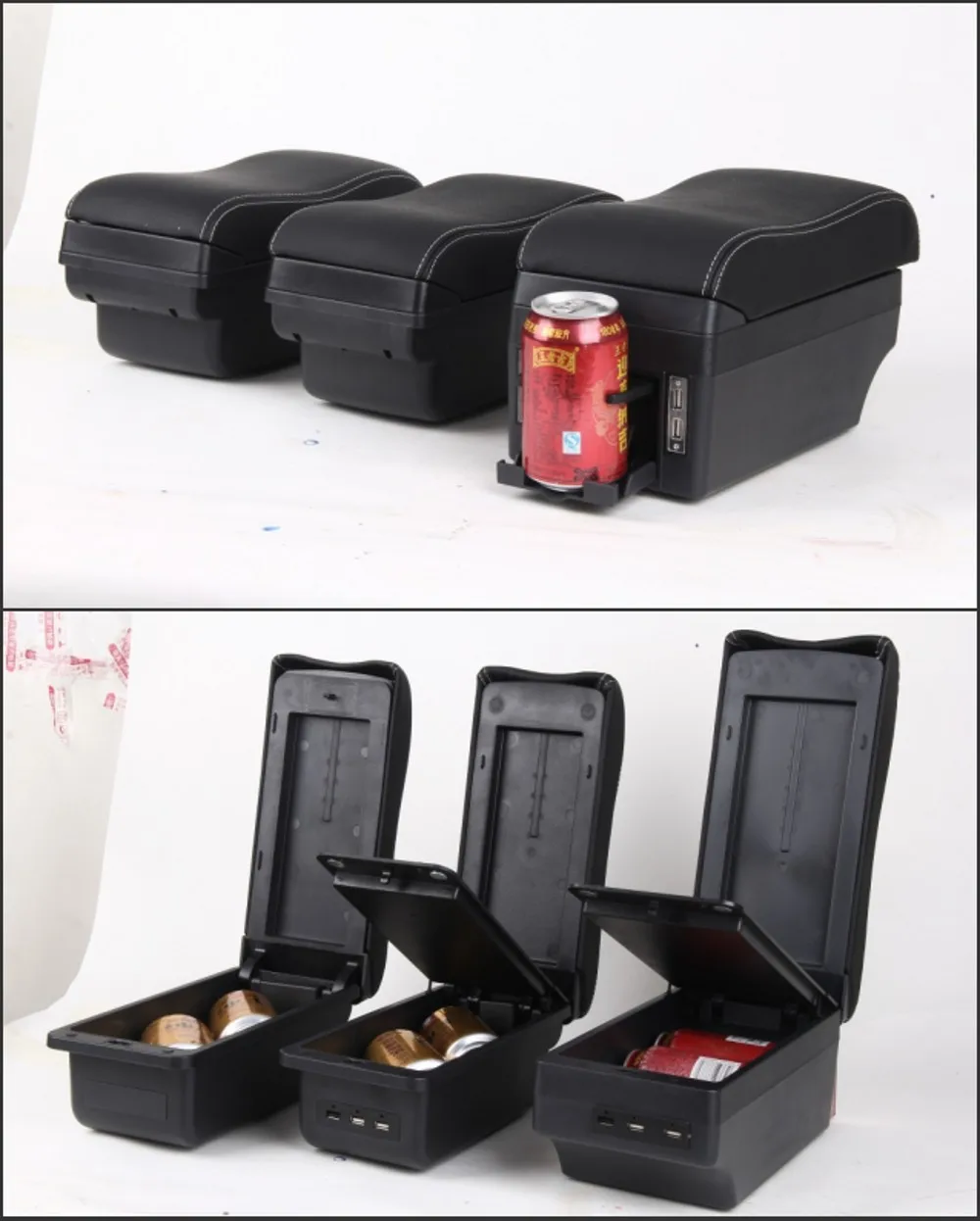  Caja de almacenamiento de contenido de la tienda central de la caja del reposabrazos de kia picanto