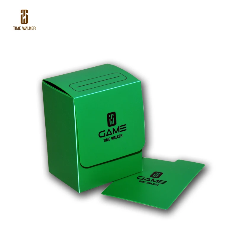 Коробка для хранения Time Walker, палубная коробка для карт MGT, палубная коробка для хранения карт для Magic/Poke/Yugioh/Cardfight Vanguard - Цвет: Зеленый