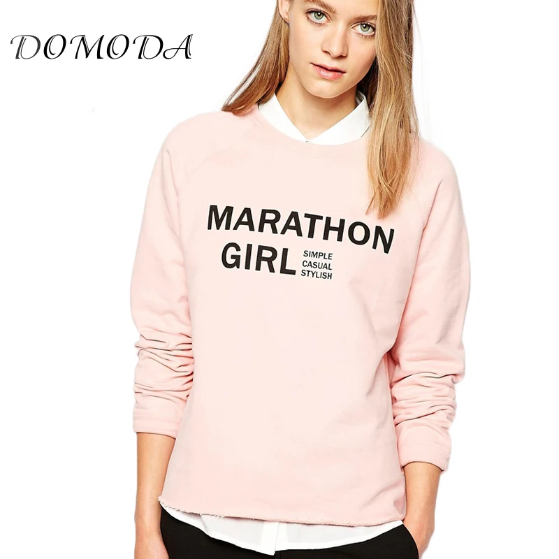 DOMODA Apparel Solid Color Letter Printed Women