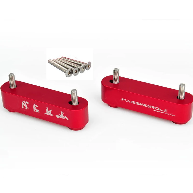 

NEW JDM Aluminum Red Hood Spacer Risers/Bonnet Riser for Honda 1988-2000 Civic 92-95EG/96-00EK