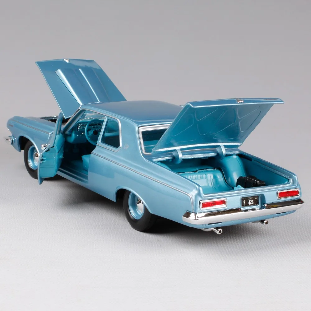 Maisto 1:18 1963 dodge 330 синий автомобиль литья под давлением для любителей 295*105*80 мм винтажные роскошные модели автомобиля мужские motorcar