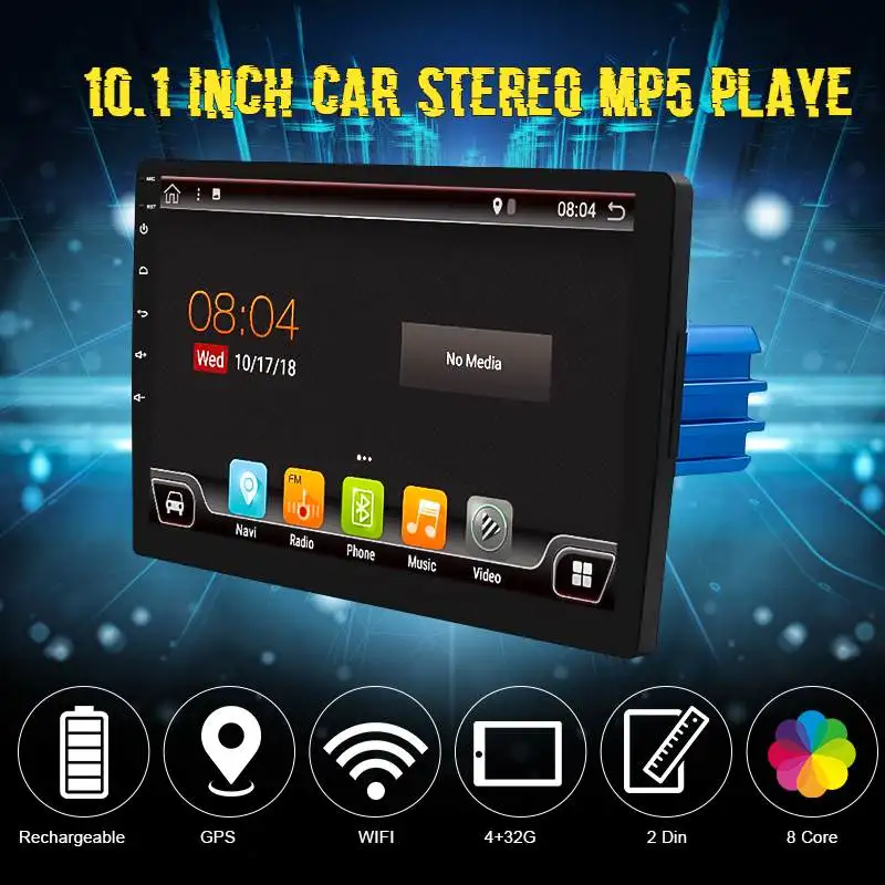  9'' Android 9.0 PX6 8 core 2Din Car MP5 Player 4+32G Radio Video GPS bluetooth Mirror Link Car Mult