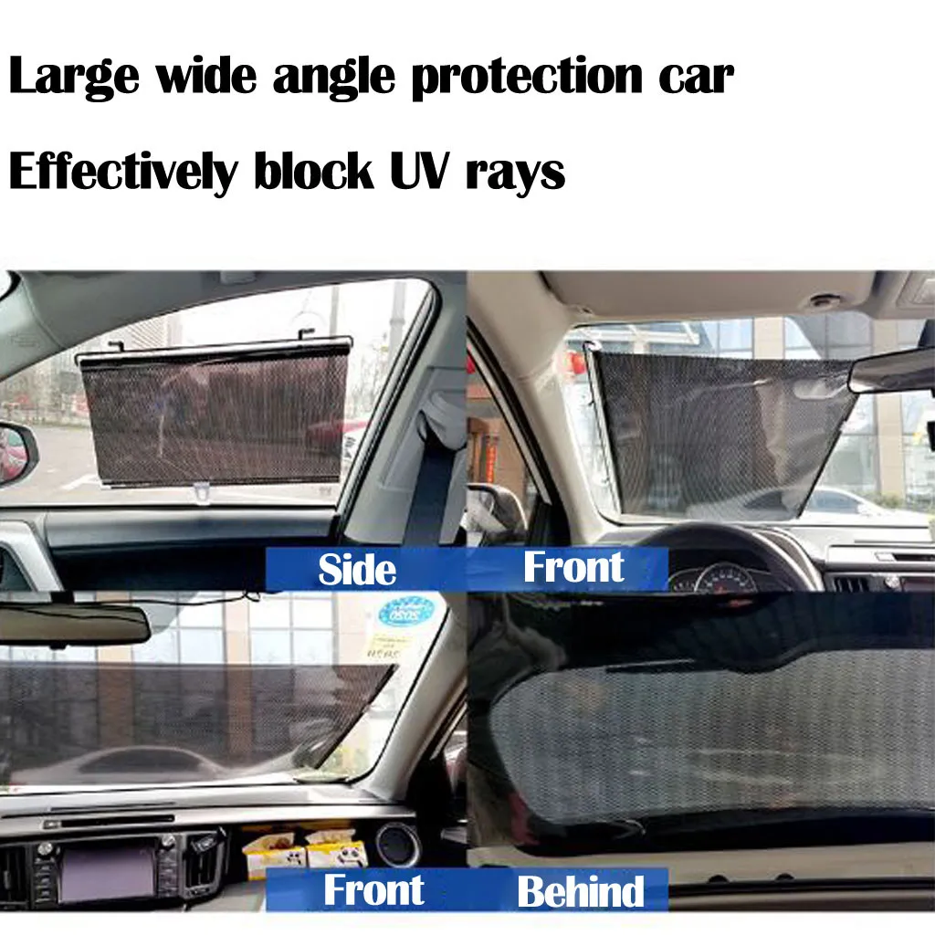 Автомобильная Солнцезащитная шторка выдвижной складной козырек от солнца шторка легкий компактный легко установить Экономия пространства# P5