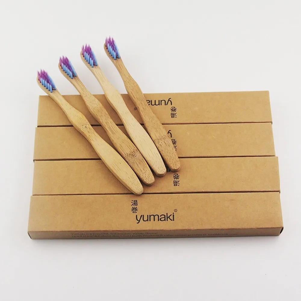 Детская зубная щетка из бамбукового волокна 50 шт./лот|wood toothbrush|bamboo toothbrushtoothbrush bamboo