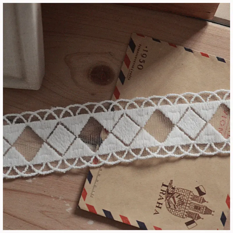 X0301 square bilateral net yarn material/garment accessories DIY manual lace embroidery / 3 cm | Дом и сад