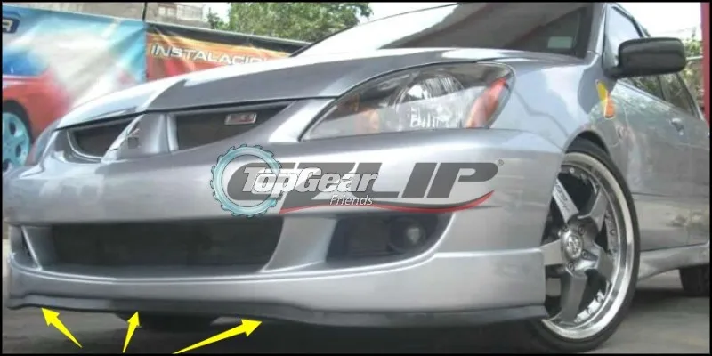 Lábios do Defletor do Bordo para Mitsubishi Pára-choques Ativo Elegante Personalizado Espaço Esporte Vagão Spoiler Dianteiro Saia Tira ek - 9 esporte vagão spoiler dianteiro saia tira