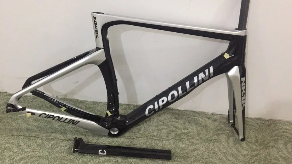 

2019 style dics nk 1k frame 142*12 Thru Axle Bike Frame Fork With Headset Cables Routing outside glossy finished disc frame