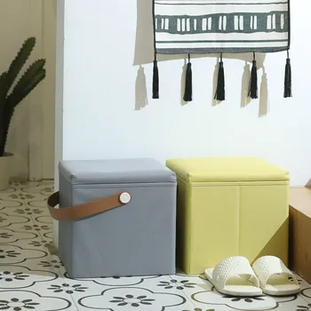 

Thicken storage stool can sit chair storage chair living room sofa adult finishing door change shoe storage box stool LM7191509