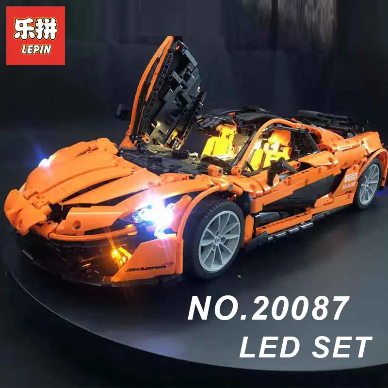 

Lepin Led Light Up Kit For Orange Super Racing Car Building Block Bricks Set MOC-16915 And 20087 (not include blocks set)