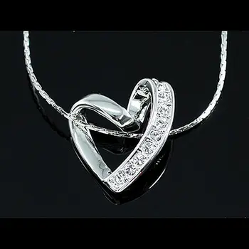 

Peacock Star Heart Pendant Austrian Crystals Necklace CSN195